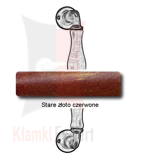 Stare złoto czerwone