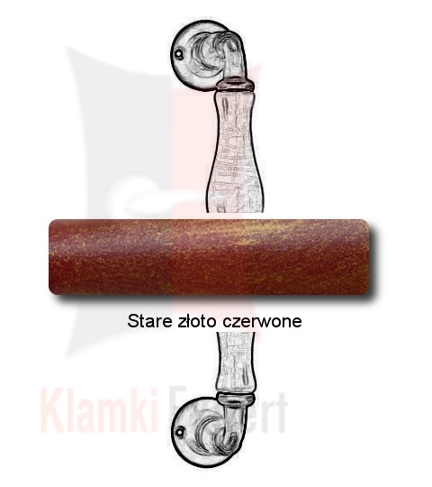 Stare złoto czerwone