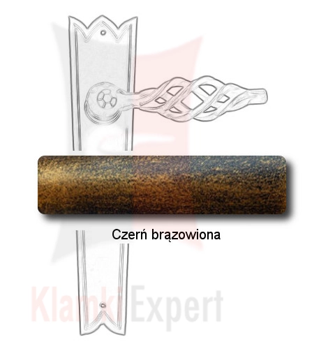 Czerń brązowiona