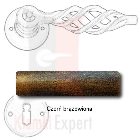 Czerń brązowiona