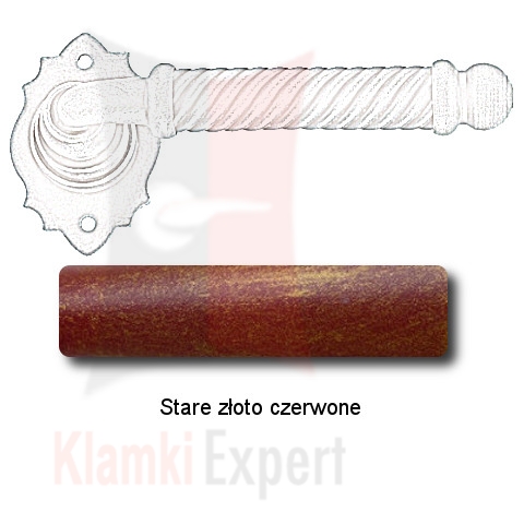 Stare złoto czerwone