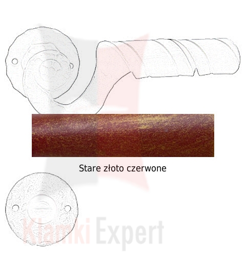 stare złoto czerwone