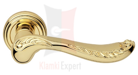 Klamka Lady 011 w kolorze OZ pozłacany błyszczący