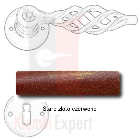 Stare złoto czerwone