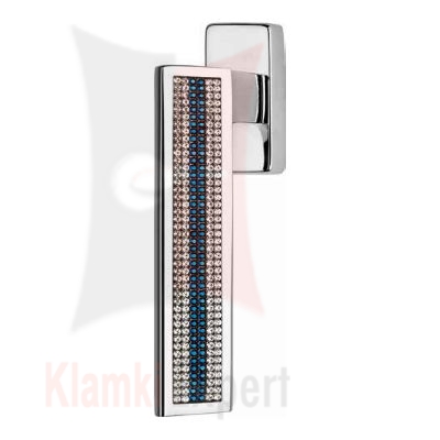 Klamka okienna Riflesso Mesh Blu 1350DK w kolorze CS chrom matowy