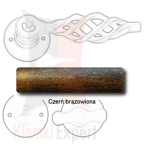 Czerń brązowiona