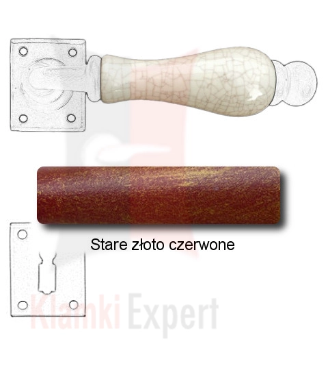 Stare złoto czerwone