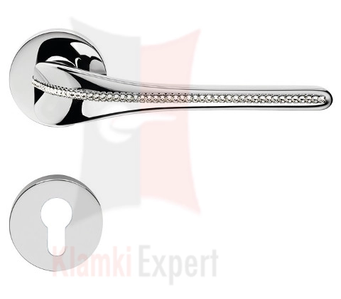 Klamka Spirit Mesh z dolną rozetą na wkładkę