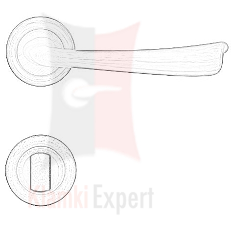 Klamka z blokadą WC
