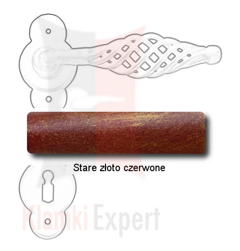 Stare złoto czerwone