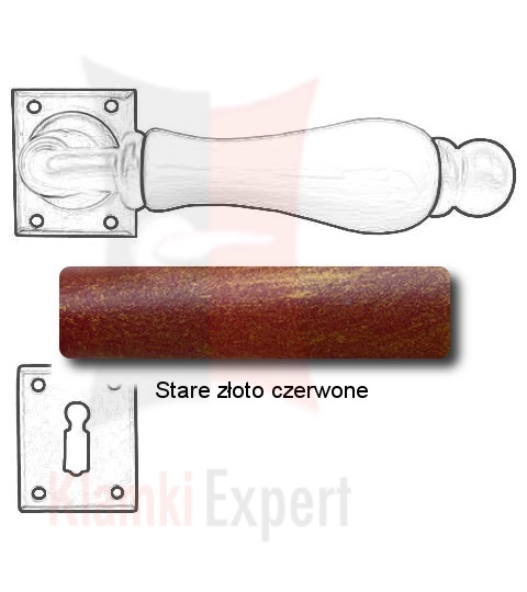 Stare złoto czerwone