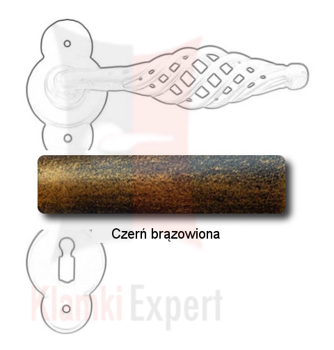 Czerń brązowiona