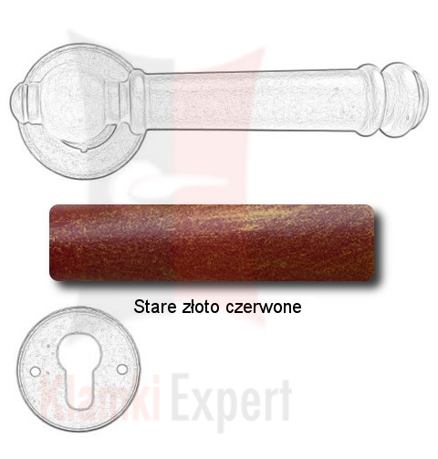 Stare złoto czerwone