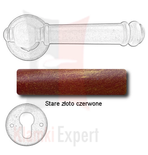 Stare złoto czerwone