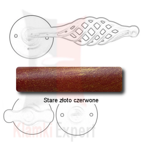 Stare złoto czerwone