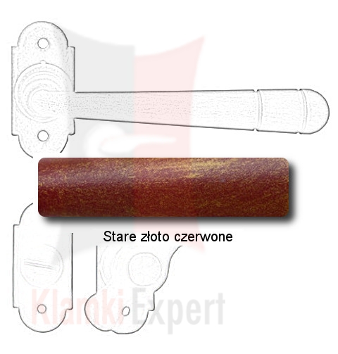 Stare złoto czerwone