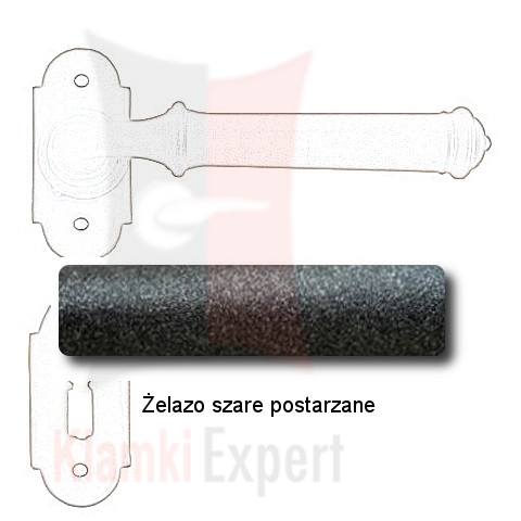 Żelazo szare postarzane