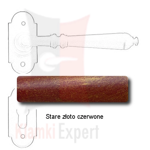Stare złoto czerwone