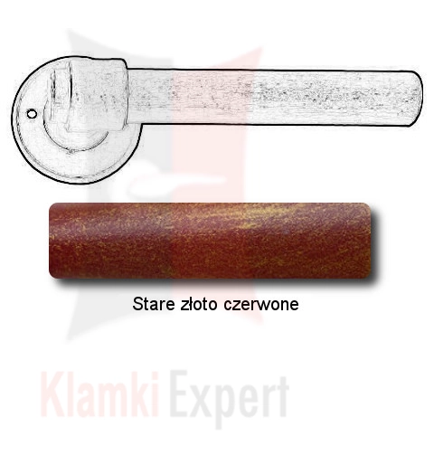 Stare złoto czerwone