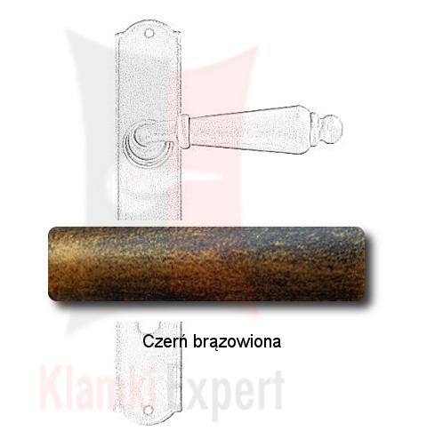 Czerń brązowiona
