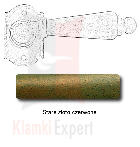 Stare złoto czerwone