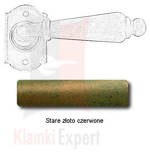 Stare złoto czerwone