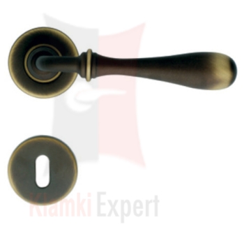 Klamka Tosca z rozetą na klucz