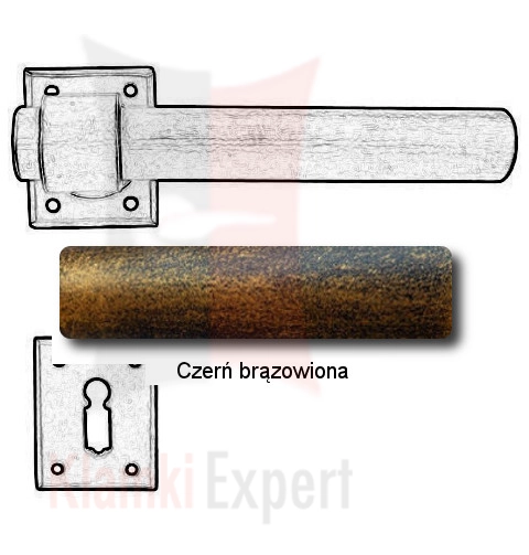 Czerń brązowiona