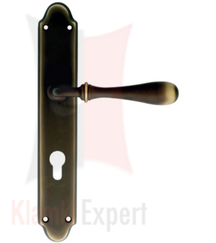 Klamka Tosca w kolorze BM brązowiony matowy, ciemny