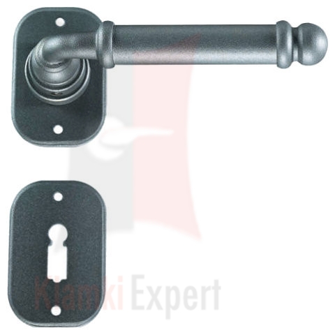 Klamka Lisbona 2105 w kolorze żelazo szare postarzane
