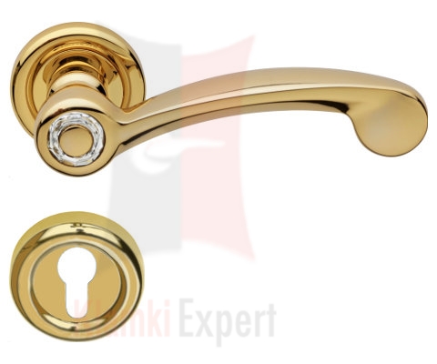 Klamka Cosmic z dolną rozetą na wkładkę