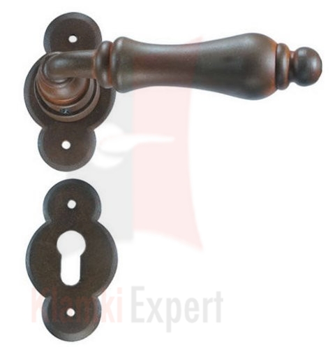 Klamka Berlino 2501 w kolorze rdza starodawna