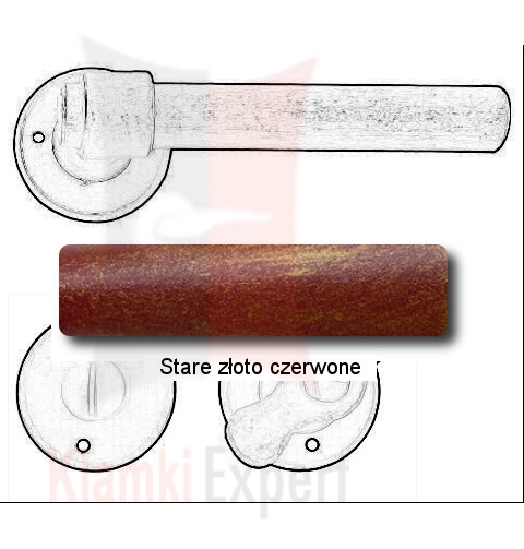 Stare złoto czerwone