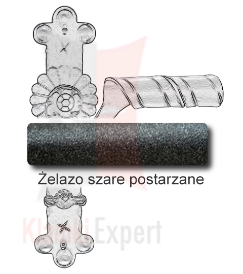 Żelazo szare postarzane