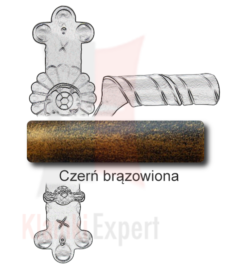 Czerń brązowiona