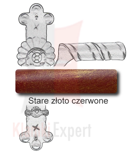 Stare złoto czerwone