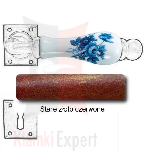 Stare złoto czerwone