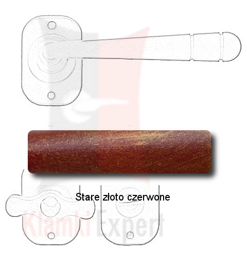Stare złoto czerwone