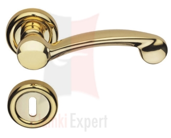 Klamka Nota 103 z dolną rozetą na zwykły klucz