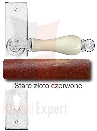 Stare złoto czerwone