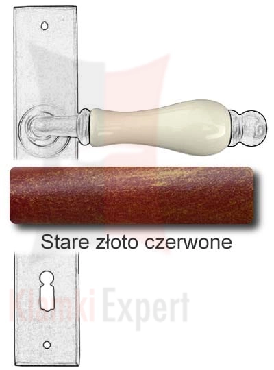 Stare złoto czerwone