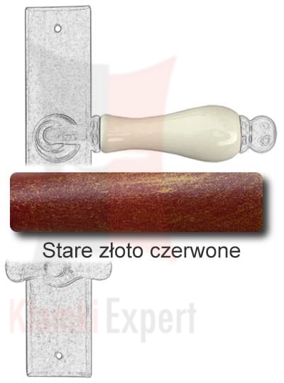 Stare złoto czerwone