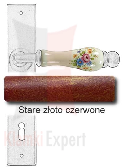 Stare złoto czerwone
