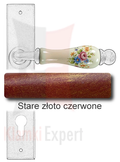 Stare złoto czerwone