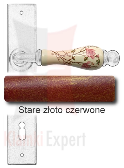 Stare złoto czerwone