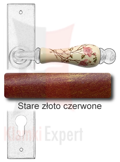 Stare złoto czerwone