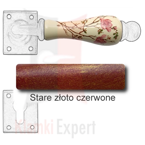 Stare złoto czerwone