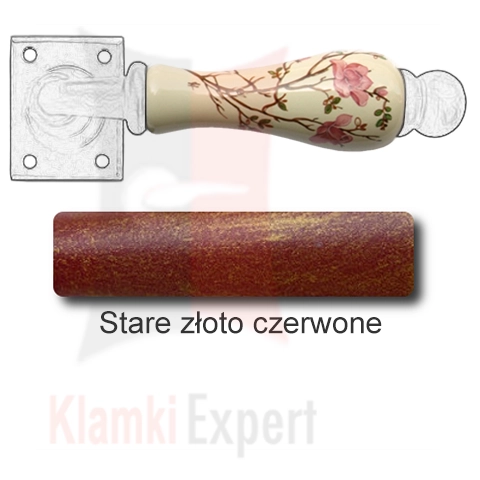 Stare złoto czerwone