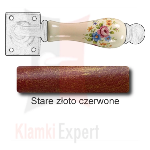 Stare złoto czerwone