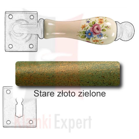 Stare złoto zielone